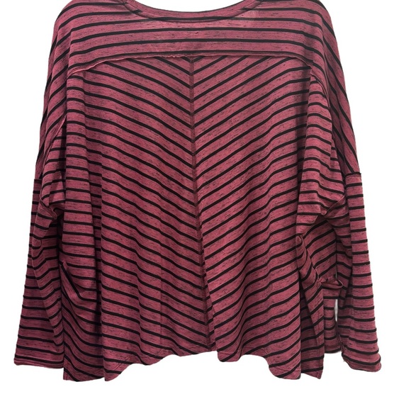 Free People WE THE FREE “Pandoras boxy” Long sleeve tee cotton blend in pink 🖤 - Picture 4 of 6